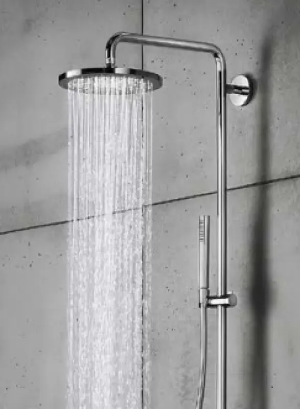 SB Okrągła Mosiężna Deszczownica Główka Prysznicowa 20 cm Chrom 1208955602