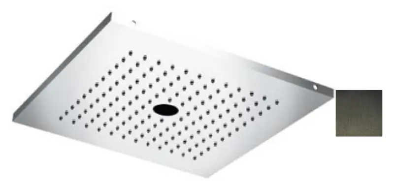 SB Deszczownica z funkcją twist, kwadratowa 38 cm, powłoka PVD Gun Metal, 1208955631