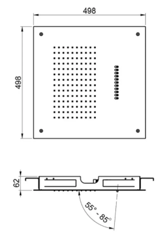 SB Wave Temptation Prysznic podtynkowy 2-strumieniowy Matowy Biały 1208955684