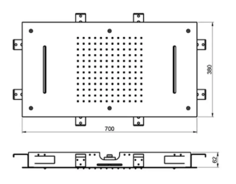 SB Temptation XXL Prysznic deszczowy podtynkowy prostokątny 2-strumieniowy PVD Złoto 1208955710