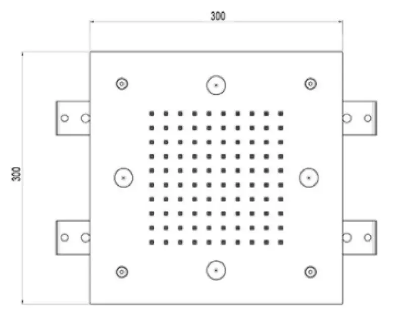 SB Mist Temptation natrysk deszczowy podtynkowy kwadratowy 2-strumieniowy 30x30cm w całości ze stali nierdzewnej 1208955716