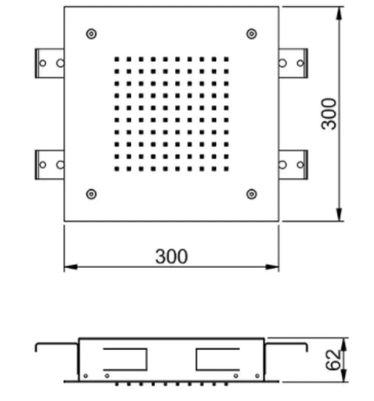 SB Temptation Prysznic deszczowy podtynkowy kwadratowy 30x30 cm, w pełni ze stali nierdzewnej 1208955717