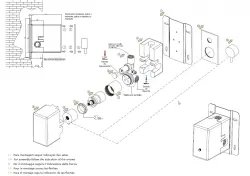 Waterevolution Flow inbouw doucheset met thermostaat regendouche en handdouche geborsteld light gold PVD

---

Zestaw natryskowy podtynkowy Waterevolution Flow z termostatem, deszczownicą i s
