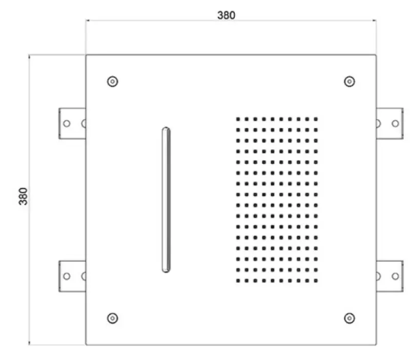 SB Square Deszczownica podtynkowa 2-funkcyjna PVD Miedź 1208955757