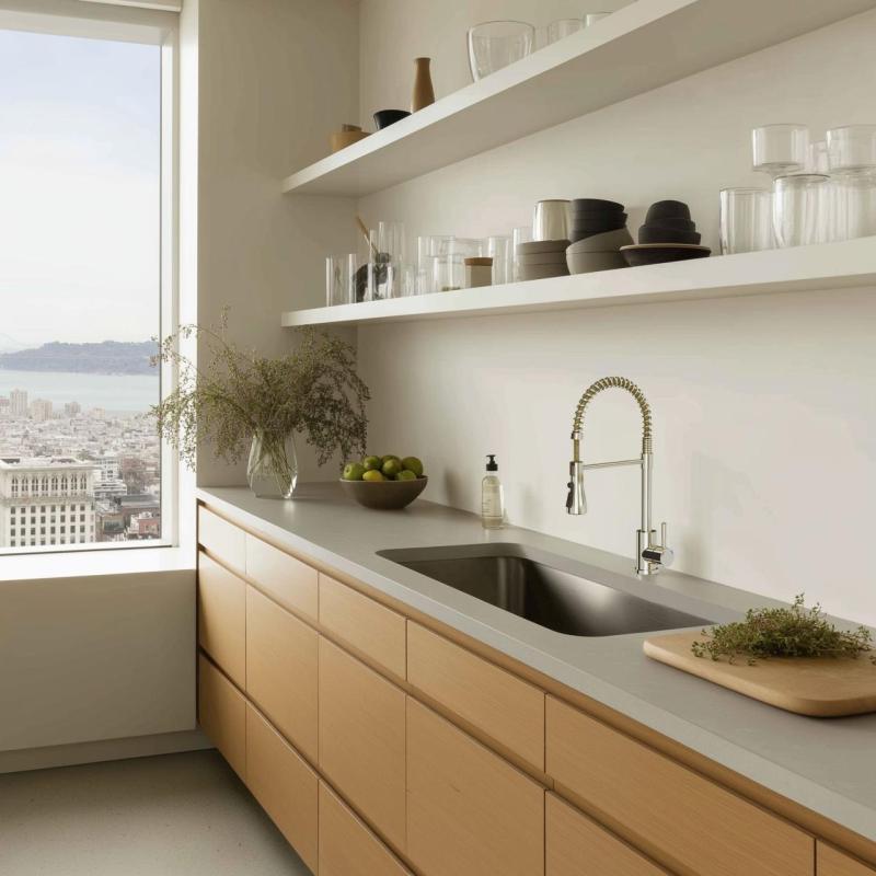 Quadri Derby kuchenny kran mieszający z elastycznym wylewem i prysznicem z 2 rodzajami strumienia, stal nierdzewna 1208955916