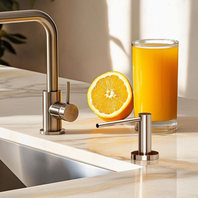 Quadri Swindon Luxe Wbudowany Dozownik Mydła chromowany, napełniany od góry 1208956049