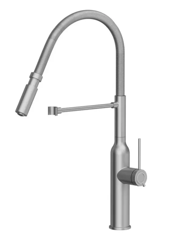 Quadri Stamford wysoka bateria kuchenna z elastyczną wylewką RVS 1208956080