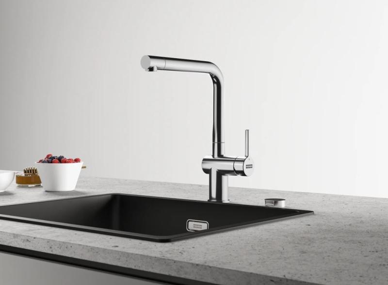 Franke Active L Bateria kuchenna chromowana z obrotową wylewką 115.0653.298