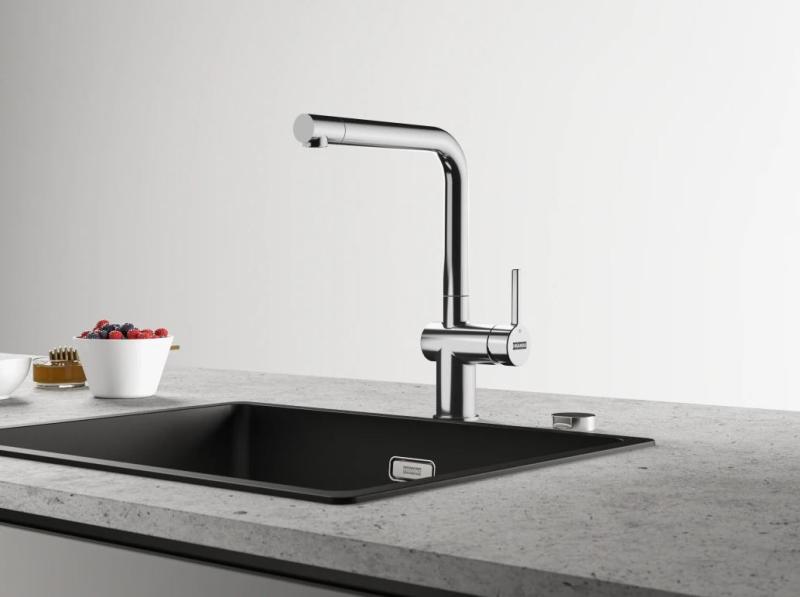 Franke Active L Bateria kuchenna chromowana z wyciąganą wylewką 115.0653.379