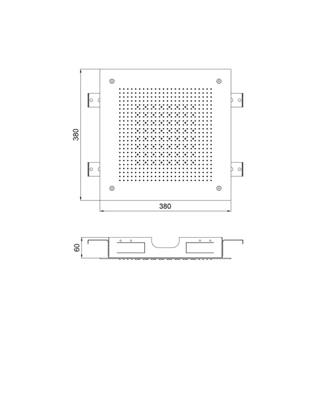 SB Square 316 Wbudowany Deszczownica Velvet Temptation Dual flow szczotkowana PVD miedź 1208956766