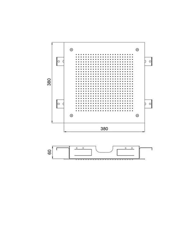 SB Square 316 Wbudowany Prysznic Deszczowy Velvet Temptation szczotkowana miedź PVD