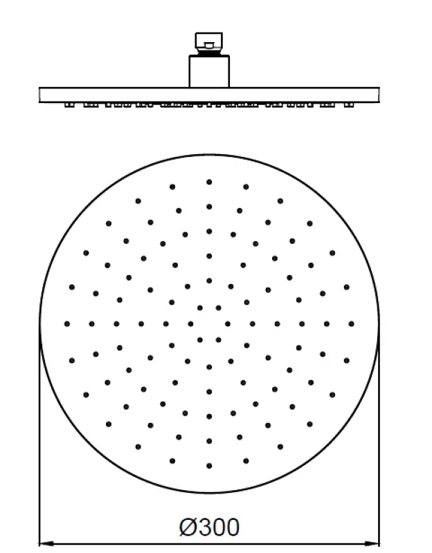 SB Round Zestaw Prysznicowy do Zabudowy Kompletny Szczotkowana Stal Nierdzewna 1208956785