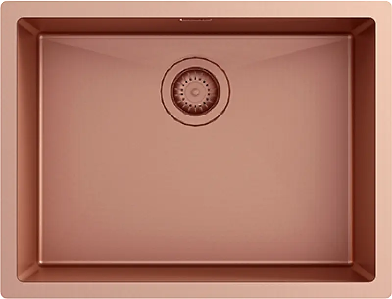 Ausmann Turt miedziany zlewozmywak miedziany PVD 54x40 podwieszany, wpuszczany i nakładany 1208956948