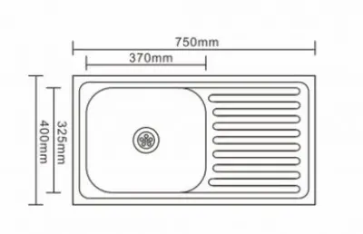 Ausmann Basic rvs opbouw spoelbak met afdruip omkeerbaar 75x40 cm inclusief sifon 1208956996

Tłumaczenie na język polski:
Ausmann Basic zlewozmywak nakładany ze stali nierdzewnej z ociekacze