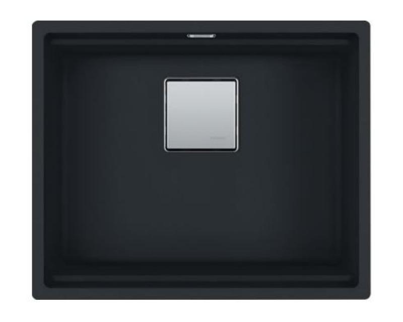 Franke Kubus KNG 110.52 matowa czarna zlewozmywak 52x42 granit podwieszany 125.0627.319