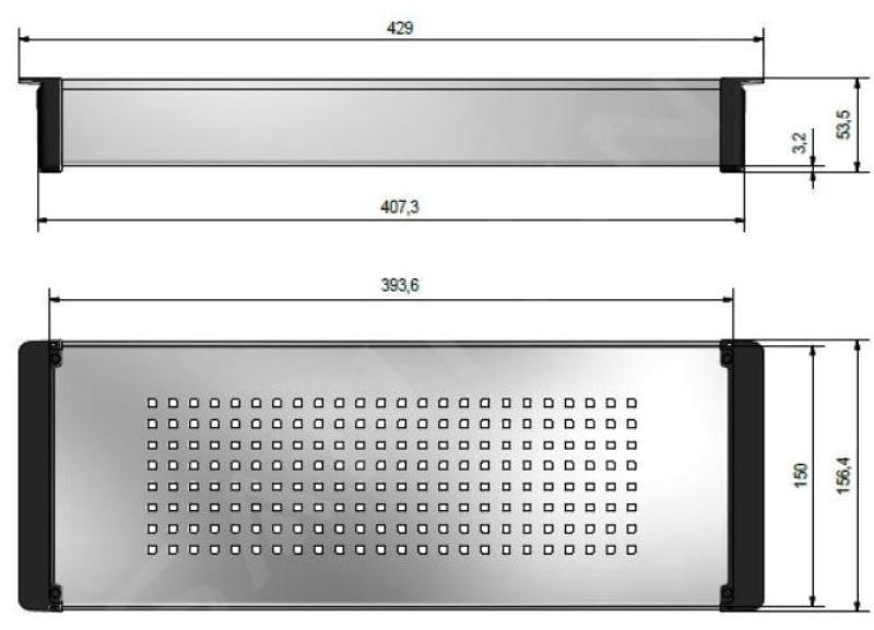 Franke Kubus 2.0 wkładka ze stali nierdzewnej 429x156mm model związany 112.0394.981
