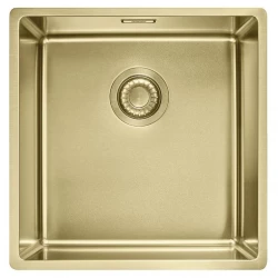 Franke Mythos Masterpiece BXM 210.40 PVD Złoty Zlew 400x410mm Montaż na równi z blatem i podblatowy 127.0674.582