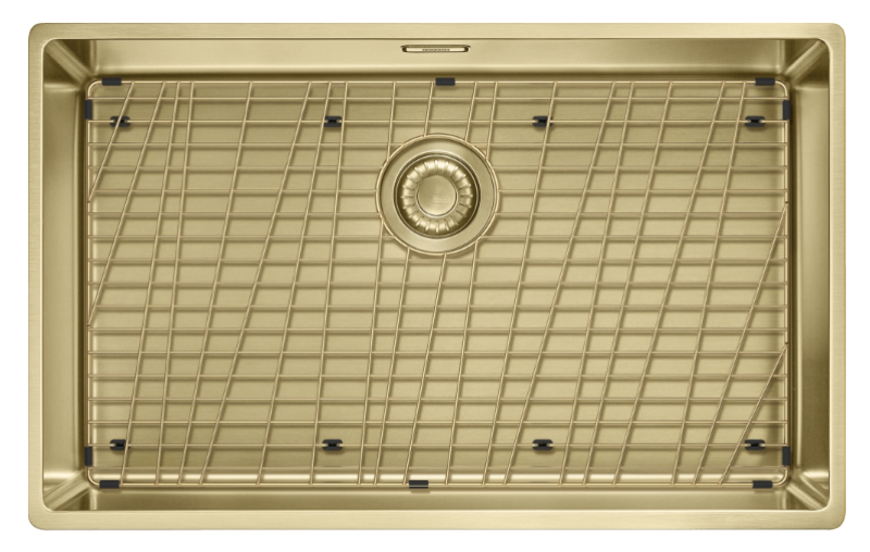 Franke Mythos Masterpiece BXM 210.68 Duża PVD Złota 685x410mm Zlew do Montażu na Równo z Blatem i Podblatowy 127.0674.533