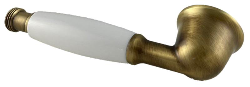 PB klasyczny brązowy prysznic ręczny z białą rączką 1208957104