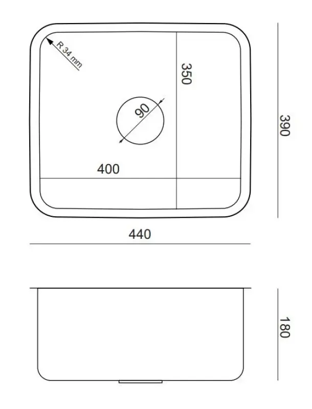 Aquadesign Oxford złoty PVD stal nierdzewna zlewozmywak 40x35cm podwieszany 1208957203