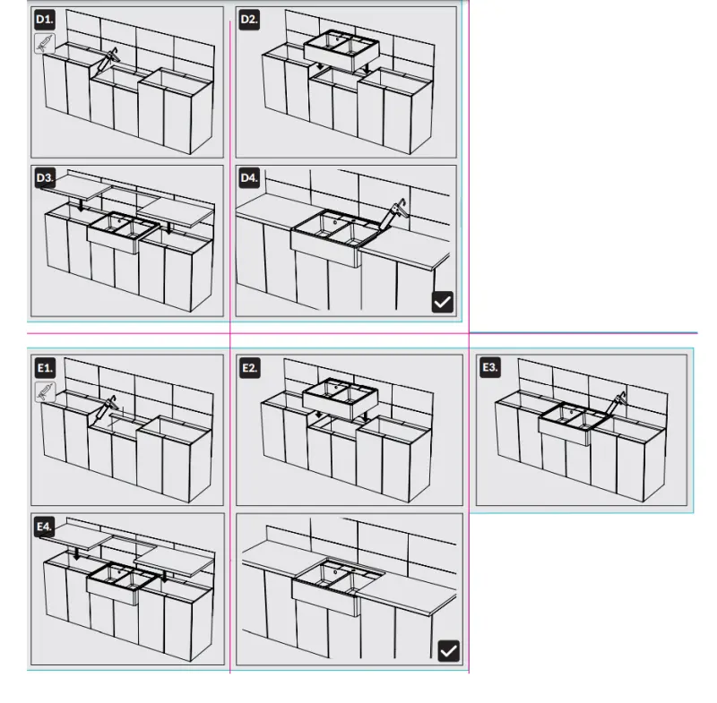 GraniteMy Farmhouse podwójny wiejski zlew granitowy 80x63 cm biały montaż wpuszczany i podwieszany 1208957290