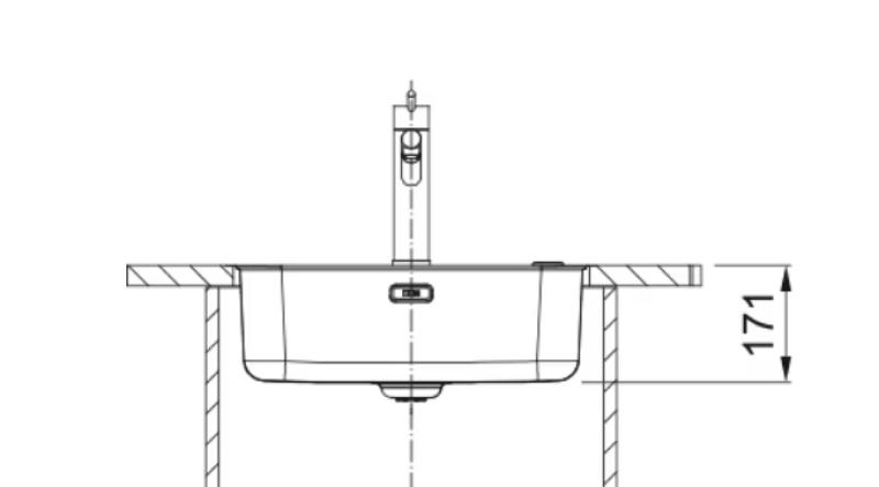 Franke Smart SRX 210.50 T stalowy zlew 50x40 do montażu na równi 127.0688.777