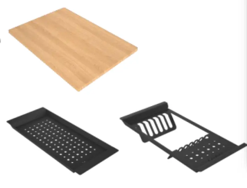 GraniteMy Limited duży 1,5 granitowy zlewozmywak nakładany i podwieszany, czarny, w zestawie z akcesoriami 76x48 cm 1208957389