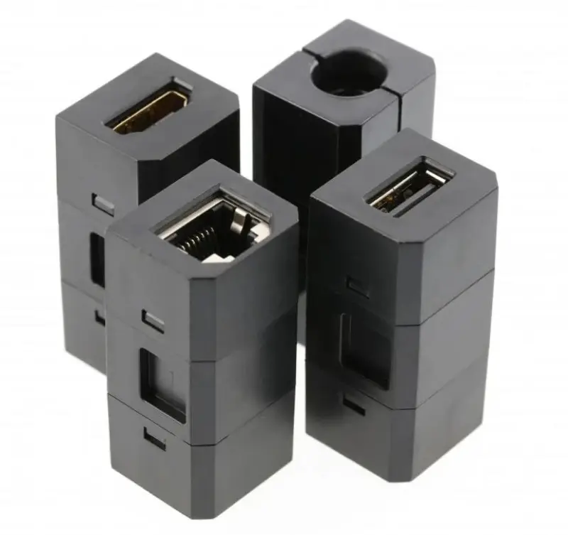 Indux Cover wbudowane uziemienie czarne gniazdko kuchenne w blacie z wymiennymi złączami 12089573956