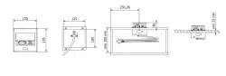Indux Flip Small gniazdo kuchenne z uziemieniem w blacie lub w górnej szafce, matowa czerń, z 2 ładowarkami USB 1208957424