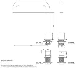 Waterevolution Flow 2-otworowa bateria kuchenna chromowana T151H01