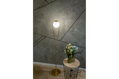 Dekor Ciklop mosiężna złota lampa podłogowa z kroplowym wyglądem 9737