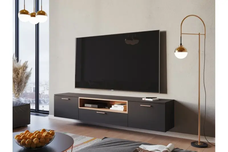 Decor Abies nowoczesna złota mosiężna lampa wisząca z okrągłym metalowym kloszem 7597