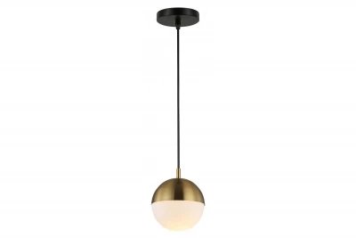 Decor Abies mosiężna złota lampa wisząca z metalową okrągłą podsufitką 3558