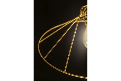 Decor Tilia nowoczesna złota dekoracyjna wisząca lampa druciana 7863