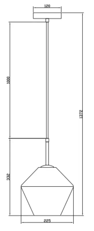Decor Lime 332 mm nowoczesna wisząca lampa w kolorze bursztynowym 7887