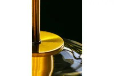 Dekoracyjna lampa wisząca Lime, nowoczesna, bursztynowa, o wysokości 339 mm, model 7924.