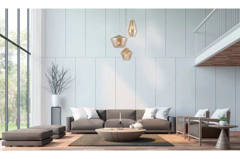 Decor Lime nowoczesna złota lampa wisząca o wysokości 1467 mm z 3 źródłami światła 7983