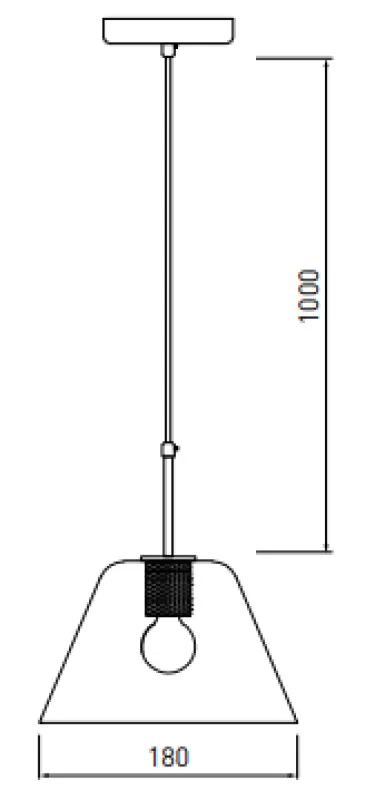 Decor Giglas stylowa szklana lampa wisząca 8037