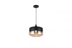 Decor Lender nowoczesna lampa wisząca z metalu i szkła, szerokość 250 mm 8433