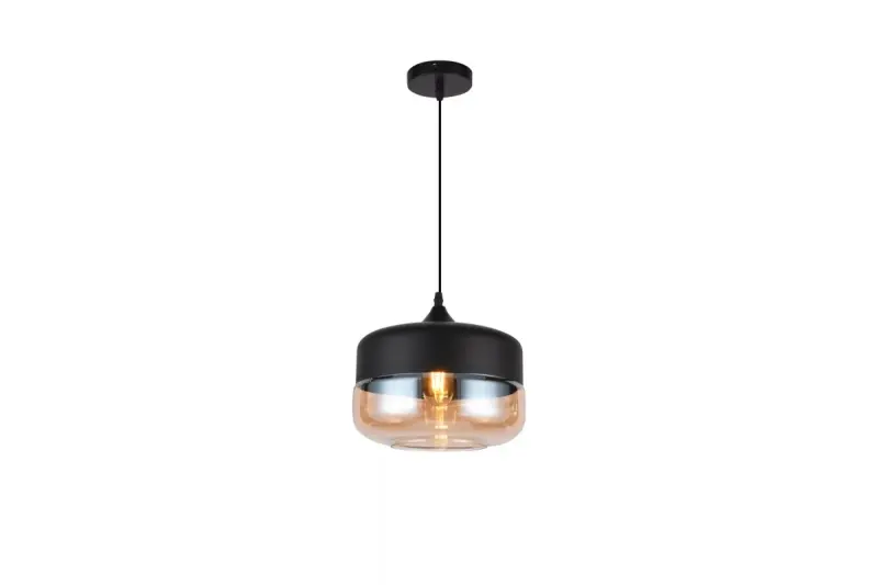 Decor Lender nowoczesna lampa wisząca z metalu i szkła, szerokość 250 mm 8433