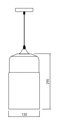 Moderne hanglamp Decor Lender van metaal en glas, breedte 130 mm 9300