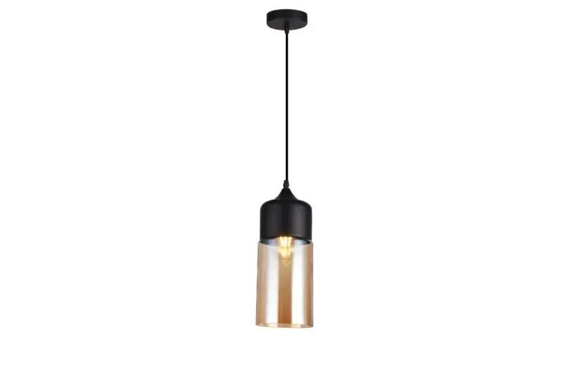 Moderne hanglamp Decor Lender van metaal en glas, breedte 130 mm 9300