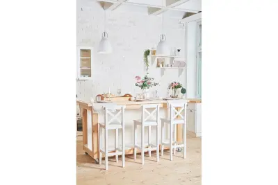 Decor Orient stożkowa metalowa lampa wisząca biała 4451