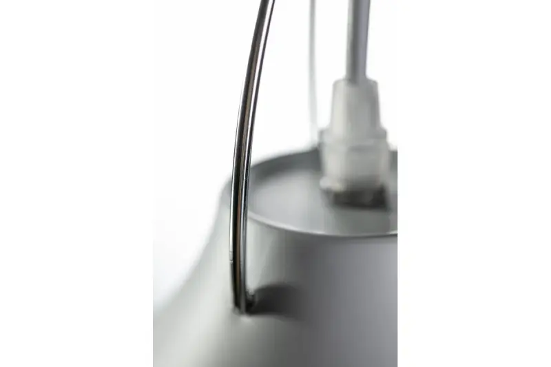 Decor Orient stożkowa metalowa lampa wisząca biała 4451