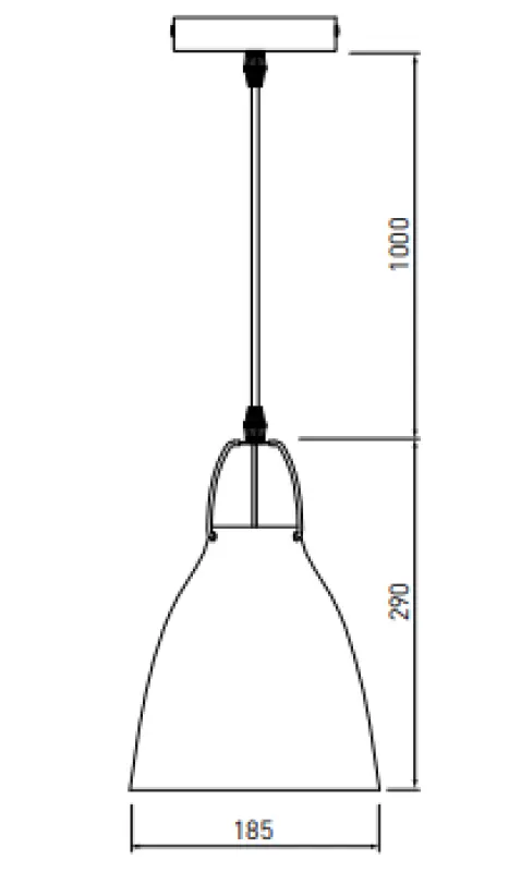 Decor Orient stożkowa metalowa lampa wisząca biała 4451