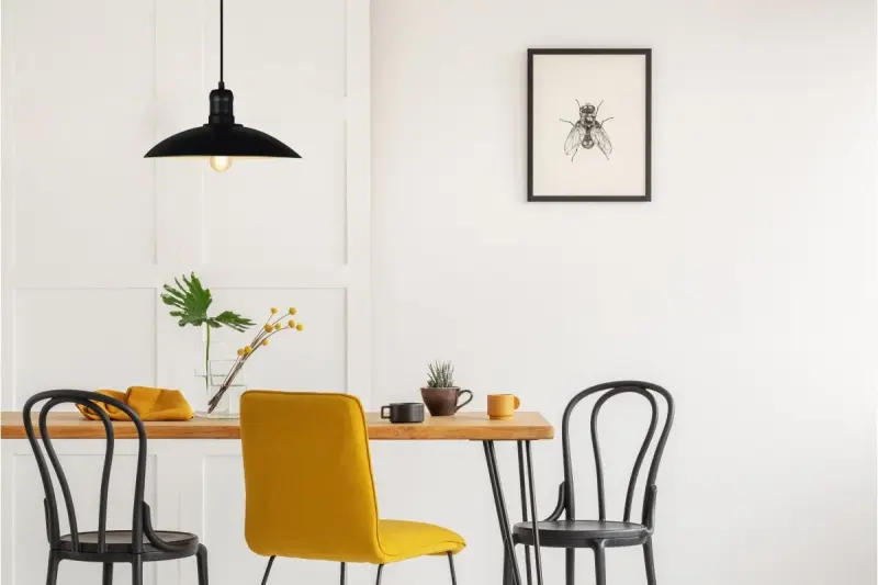 Dekor Horizon matowa czarna industrialna lampa wisząca 4512