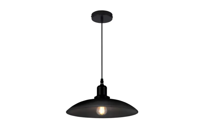 Dekor Horizon matowa czarna industrialna lampa wisząca 4512
