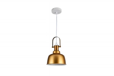 Zenit Decor metalowa kopułowa złota lampa wisząca z metalicznym wykończeniem 4925