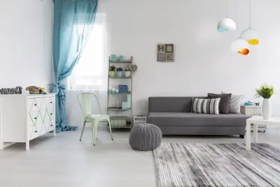 Deco Mavia kulista biała żółta lampa wisząca 4987