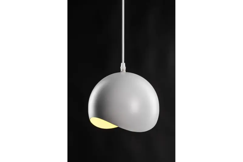 Deco Mavia kulista biała żółta lampa wisząca 4987
